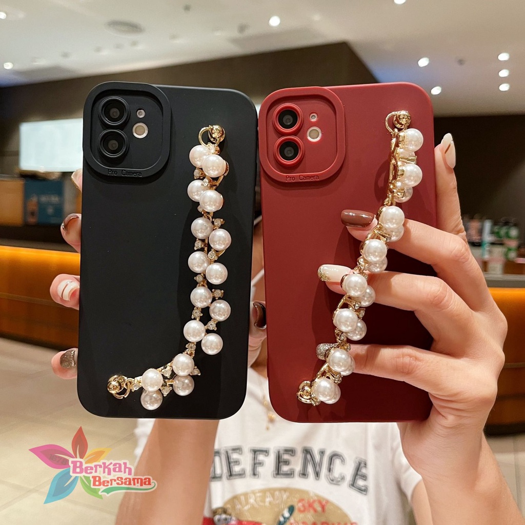 SOFTCASE SILIKON PROCAMERA RANTAI MUTIARA OPPO RENO 7Z A96 A33 NEO 7 A36 A37 NEO 9 A83 A76 A96 BB6849