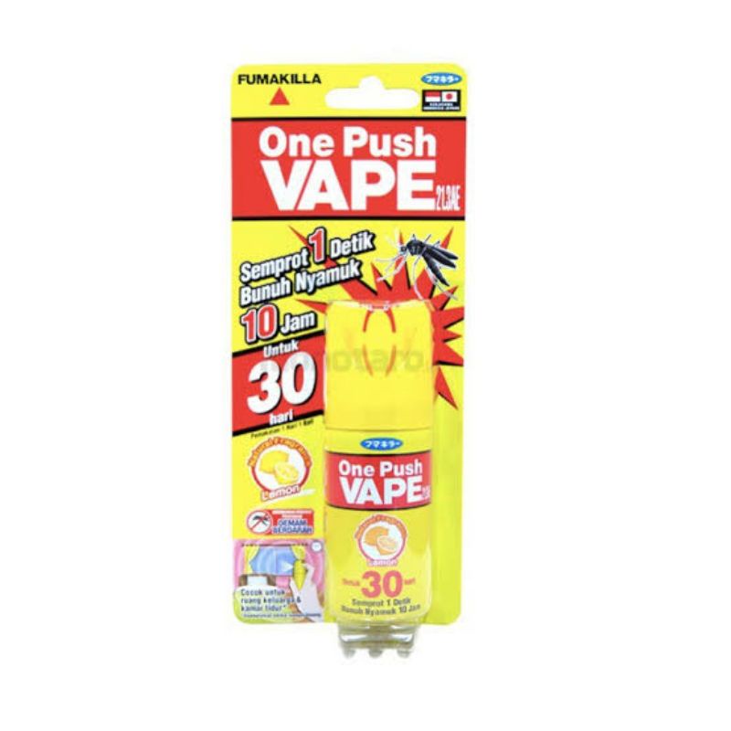 One Push Vape 30 Hari ( Obat Nyamuk Sekali Semprot Anti Nyamuk ) Murah