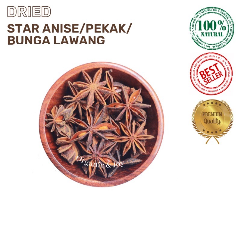 [COD] 25Gr STAR ANISE/PEKAK/BUNGA LAWANG PREMIUM (asli bunga lawang,kualiatas ekspor)