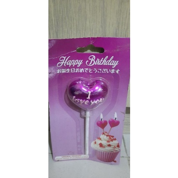 

Tokyo1 Lilin Ulang Tahun Hati Candle Love Happy Birthday Tinggi 11cm