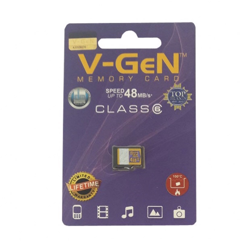 Memory V-gen Class 6 Series Garansi Live Time