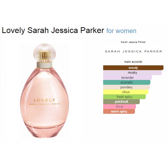 BIBIT PARFUM SARAH J. PARKER LOVELY BY FROMA - ASLI 100%