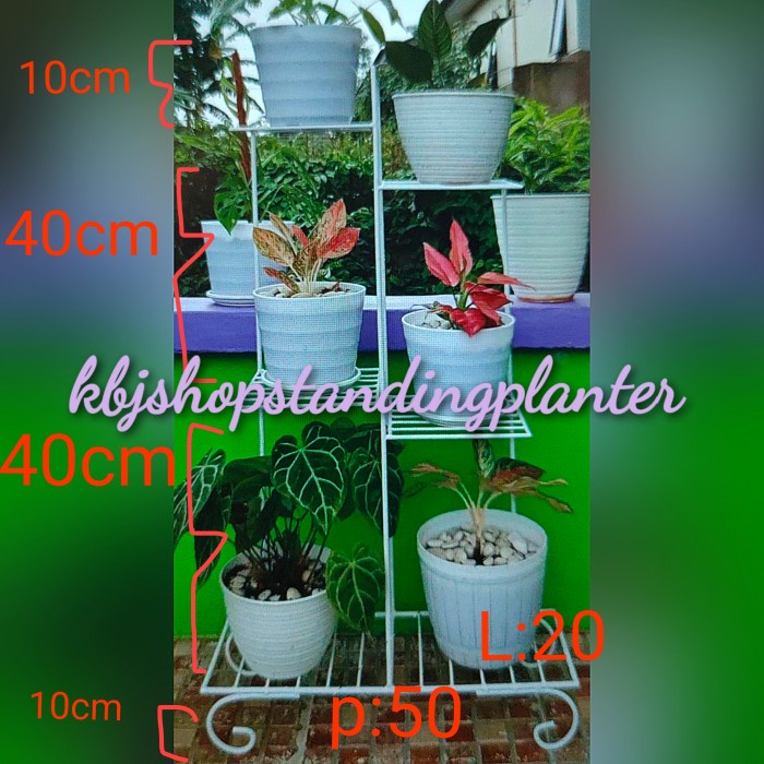 Rak Tanaman - Standing Planter/Standing Pot/Dudukan Rak Pot Tanaman/Kbj Shop 2222000
