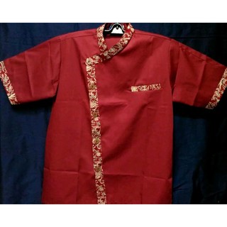 BAJU SERAGAM KERJA BATIK CHEF WAITER CAFE RESTO KOKI HOTEL BAJU SERAGAM KERJA BATIK CHEF WAITER CAFE RESTO KOKI HOTEL