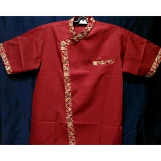 BAJU SERAGAM  KERJA BATIK  CHEF WAITER CAFE RESTO KOKI HOTEL 