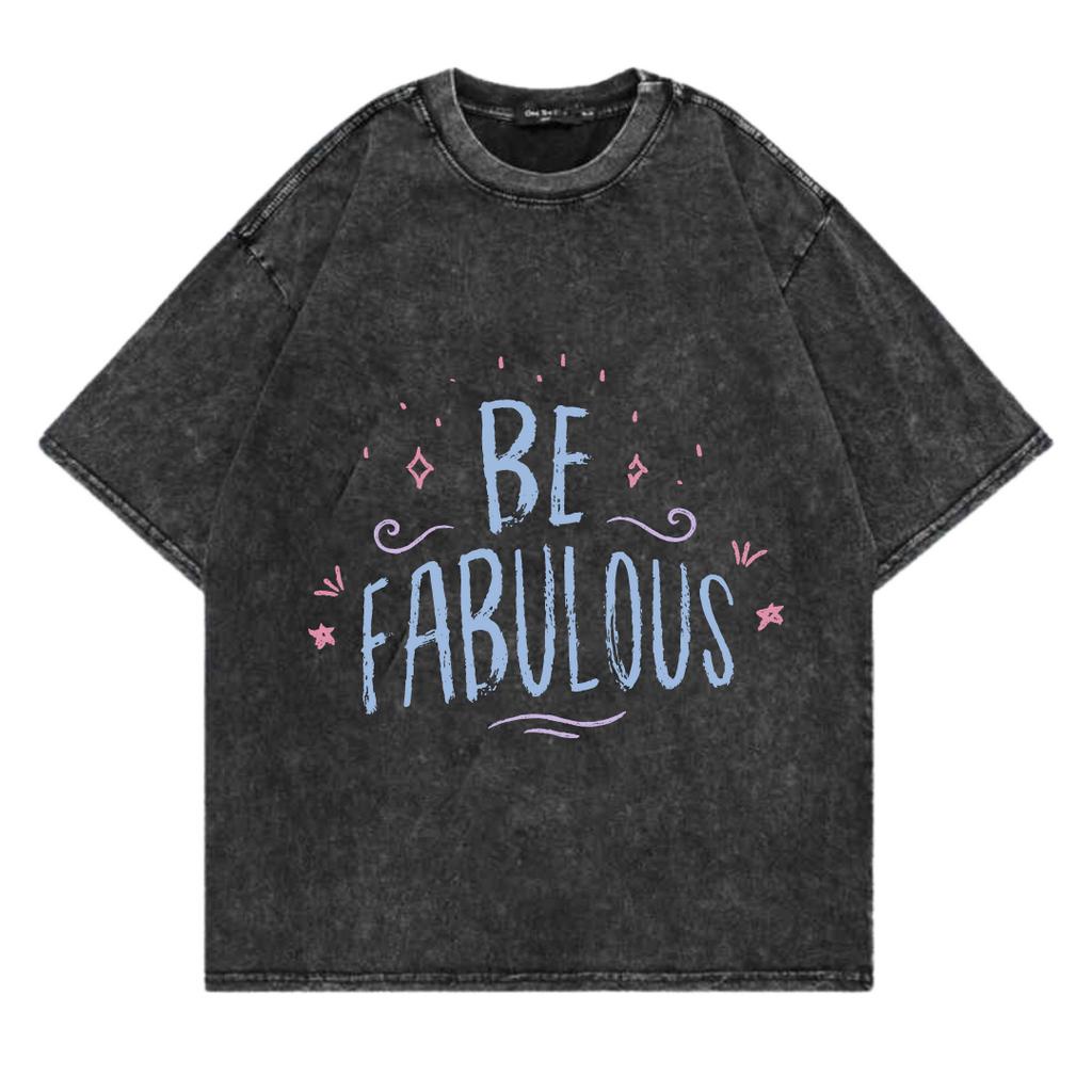 Kaos Oversize Wash Sablon Original Endrock Tema Font Fabolous