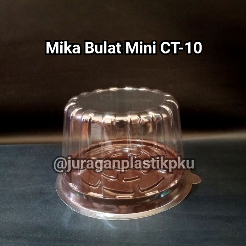 Mika Plastik Bulat CT-10 Tumpeng Mini | Cake Kue Tart Black Forest isi 10pcs/pack CT 10 CT10