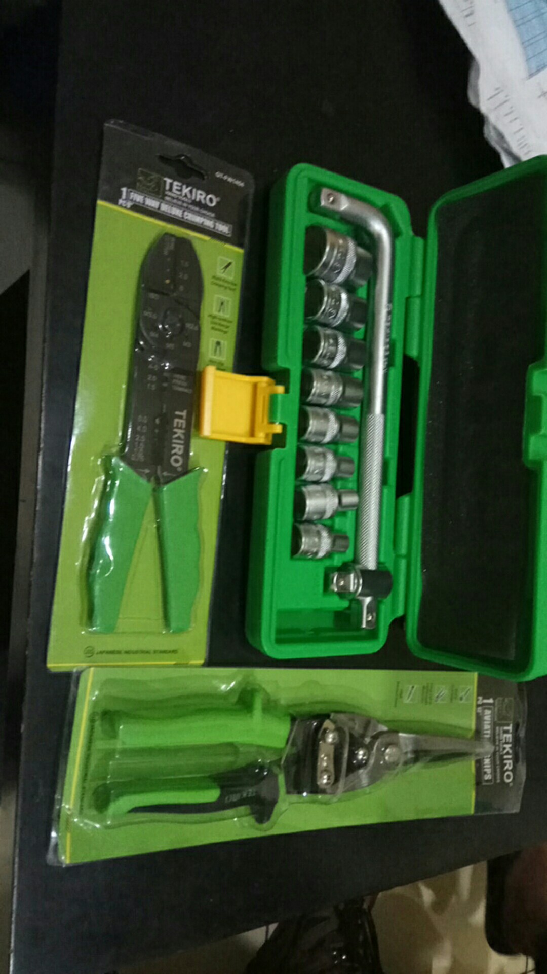 10pcs Kunci Sock Set 1/2 Inch 6pt/12pt(8-24mm)(plastik) Tekiro