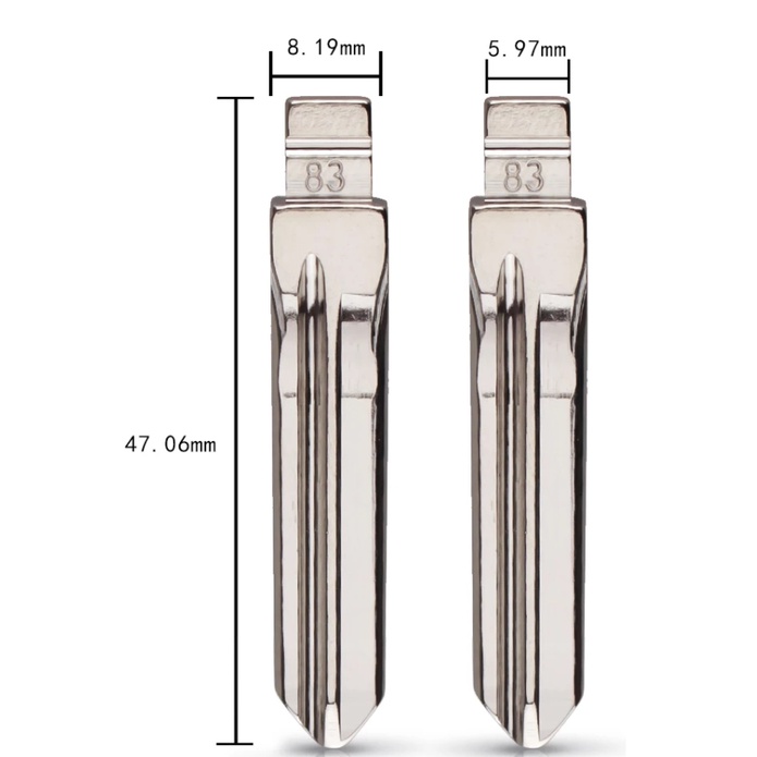 Keydiy KD Kunci Diy Original #83 #84 SX9 Kunci Remote Lipat Kosong Bahan Metal Untuk Citroen VVDI / JMD