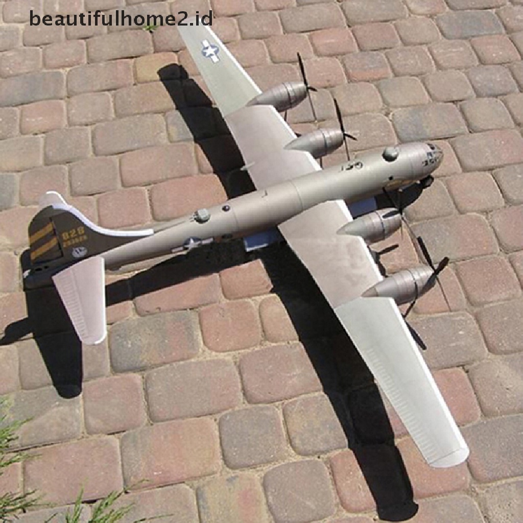 [beautifulhome2.id] 1:47 B-29 Super Aerial Fortress Bomber Aircraft DIY 3D Paper Model Kit Toys ID