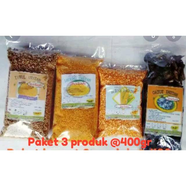 

Paket hemat 3 produk/tiwul /gatot instan/beras jagung/nasi jagung/tepung gaplek