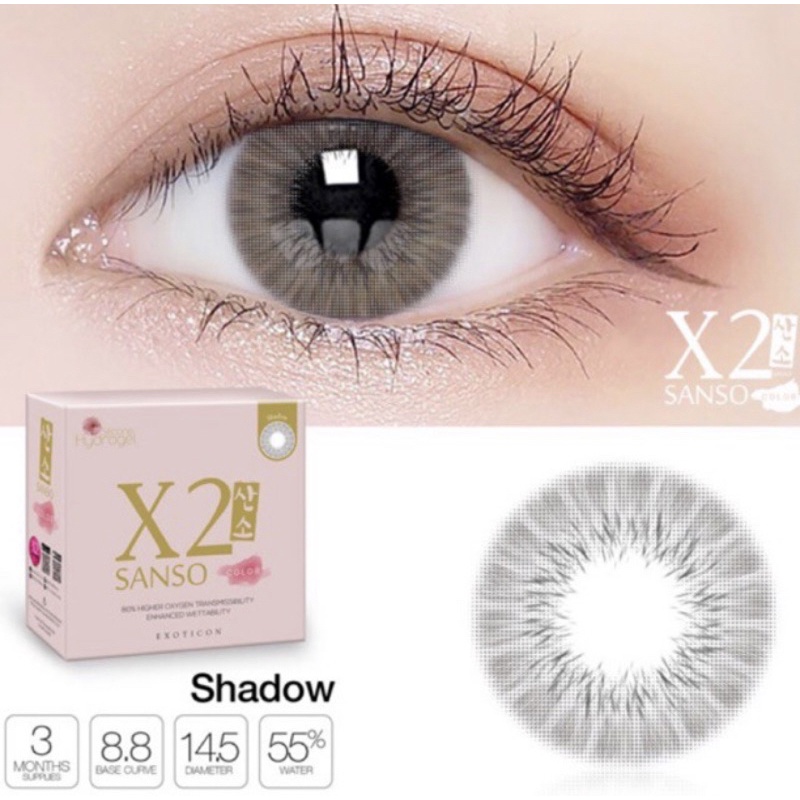 Softlens X2 Sanso Color by Exoticon MINUS (0,50 - 9,00) dia 14,5