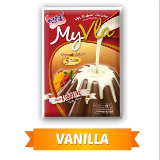 Nutrijell MyVla Vanila / Saos Puding agar rasa my vla