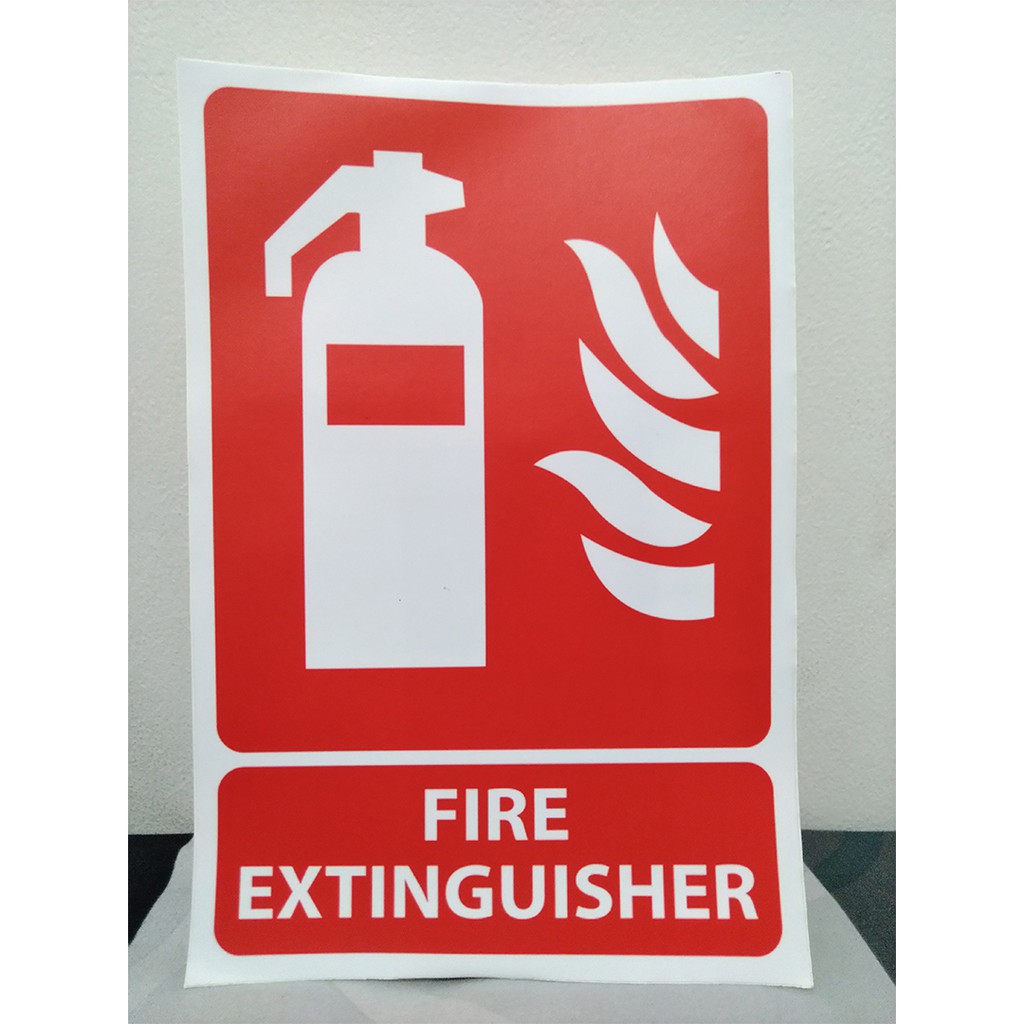 Stiker Pemadan Kebakaran / Sticker Fire Extinguisher / APAR - 20x30cm (isi 3pcs)