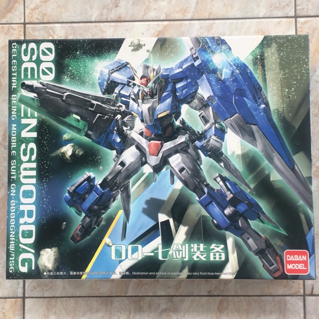 MG 1/100 Gundam 00 Seven Sword Daban - bekas+bonus