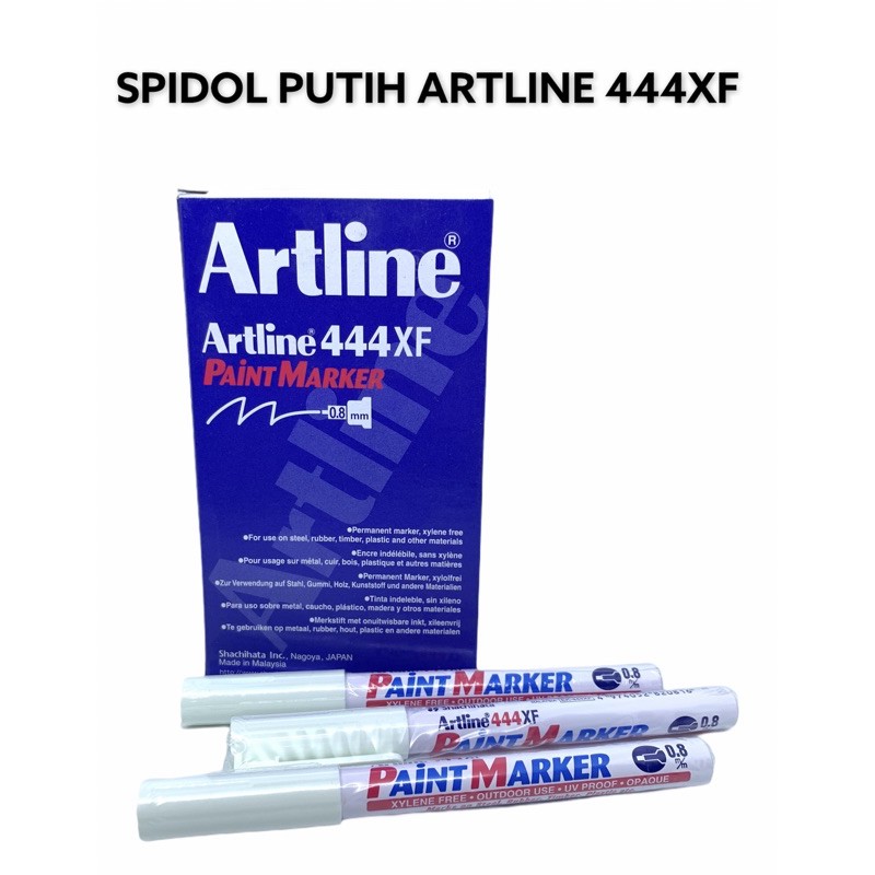 

Spidol artline 444XF / paint marker artline 444XF / spidol putih artline / spidol putih