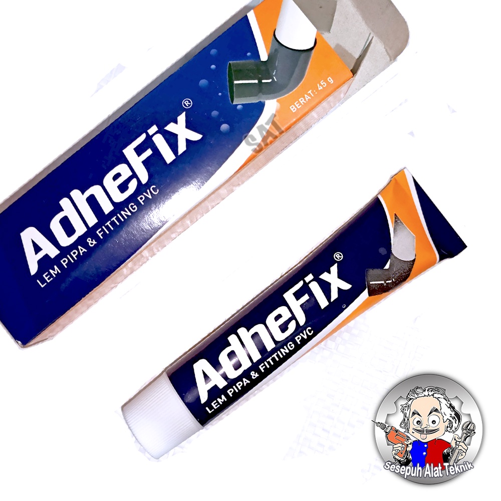 

ADHEFIX Lem Pipa PVC / Lem Pvc / Lem Paralon / Lem Pipa MURAH 45g / Lem Pipo Plastik
