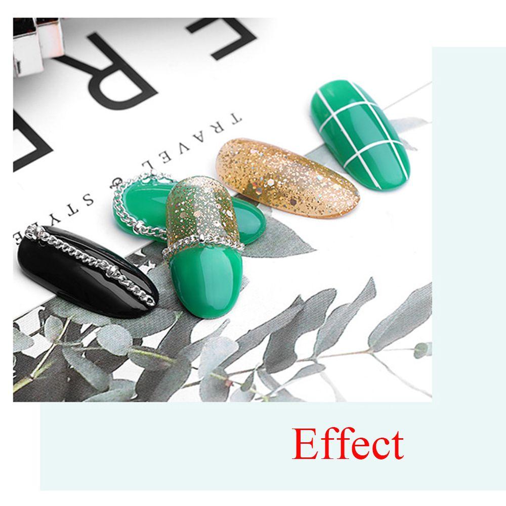 Preva 6desain/pak Nail Art Rantai Logam Dekorasi Perhiasan 3D Punk DIY Manicure