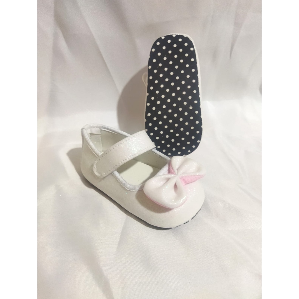 SEPATU FLAT BAYI BABY SHOES GLITTER 0-12 BULAN