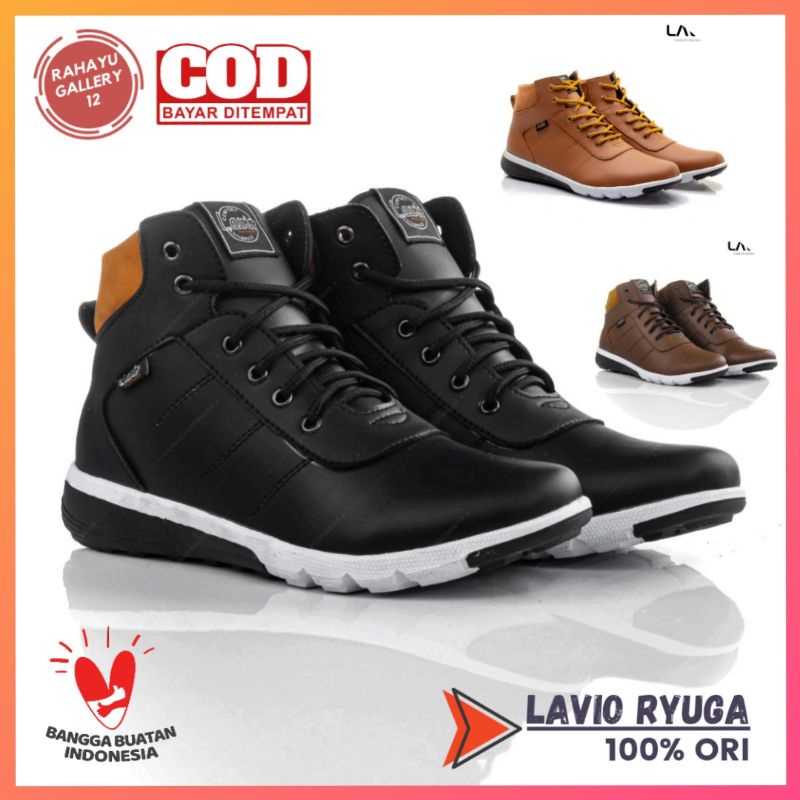 Sepatu Kasual Pria Original Keren Boots Casual Cowok Lavio Ryuga