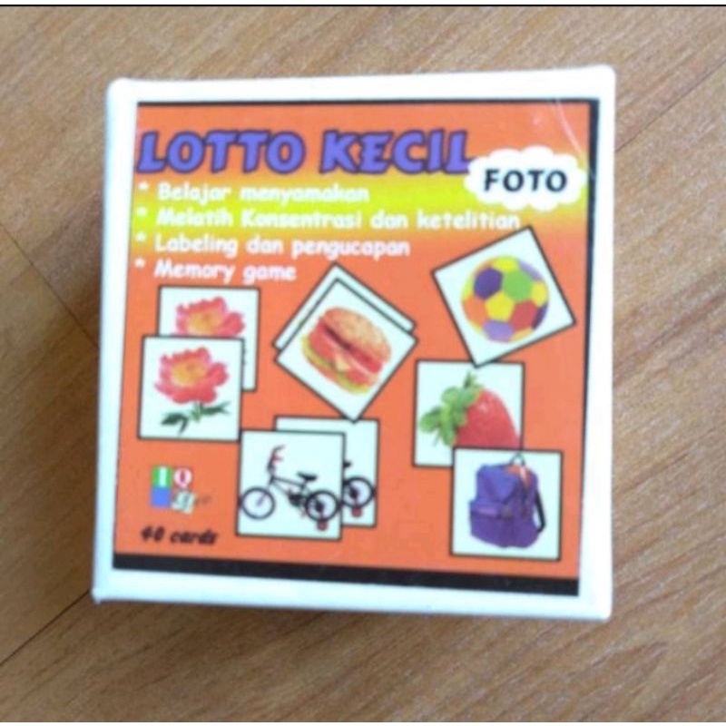 GE TOYS LOTTO KECIL/IQ DEVELOPMENT/MAINAN EDUKATIF TERAPI WICARA