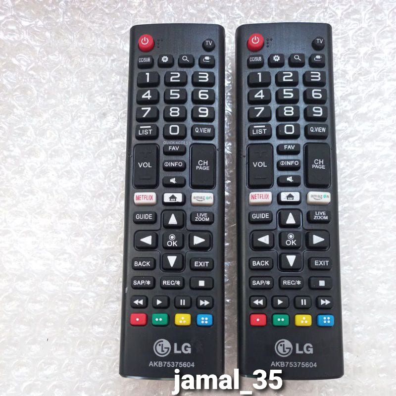 REMOTE REMOT TV LG LCD LED SMART TV NETFLIX AMAZON AKB75375604