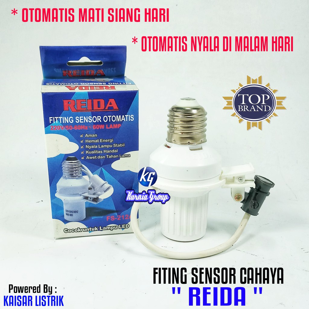 FITING SENSOR CAHAYA SAKLAR LAMPU OTOMATIS NYALA SIANG MALAM UNTUK TERAS PHOTO CELL FOTOCEL TERMURAH