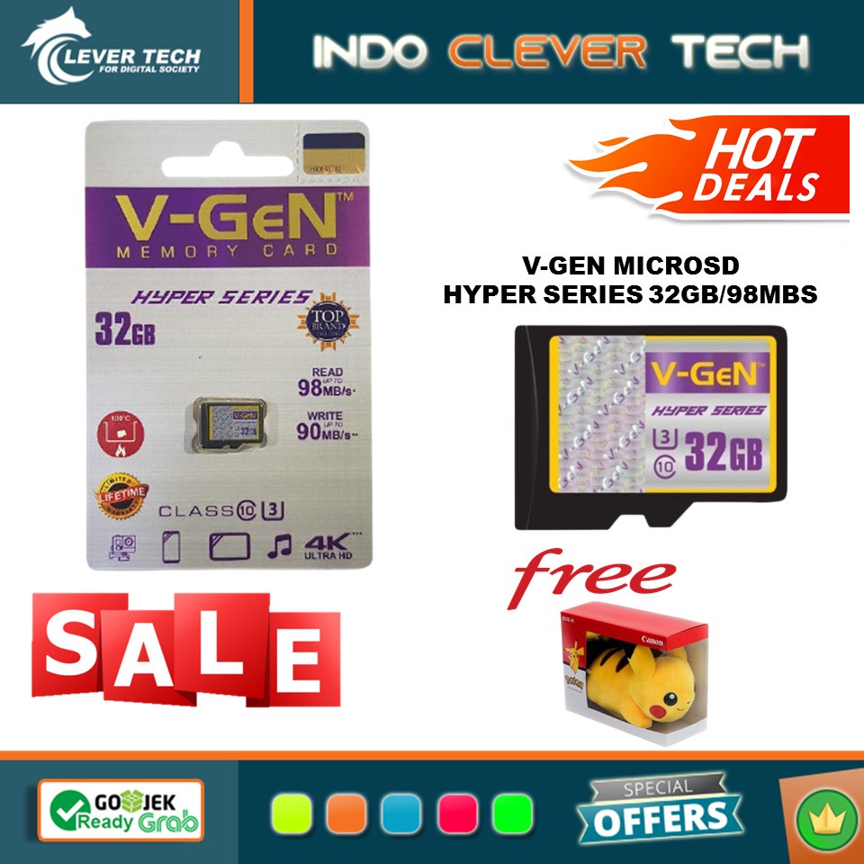 V-GEN Micro SDHC Hyper Series 32GB 98 MB/s