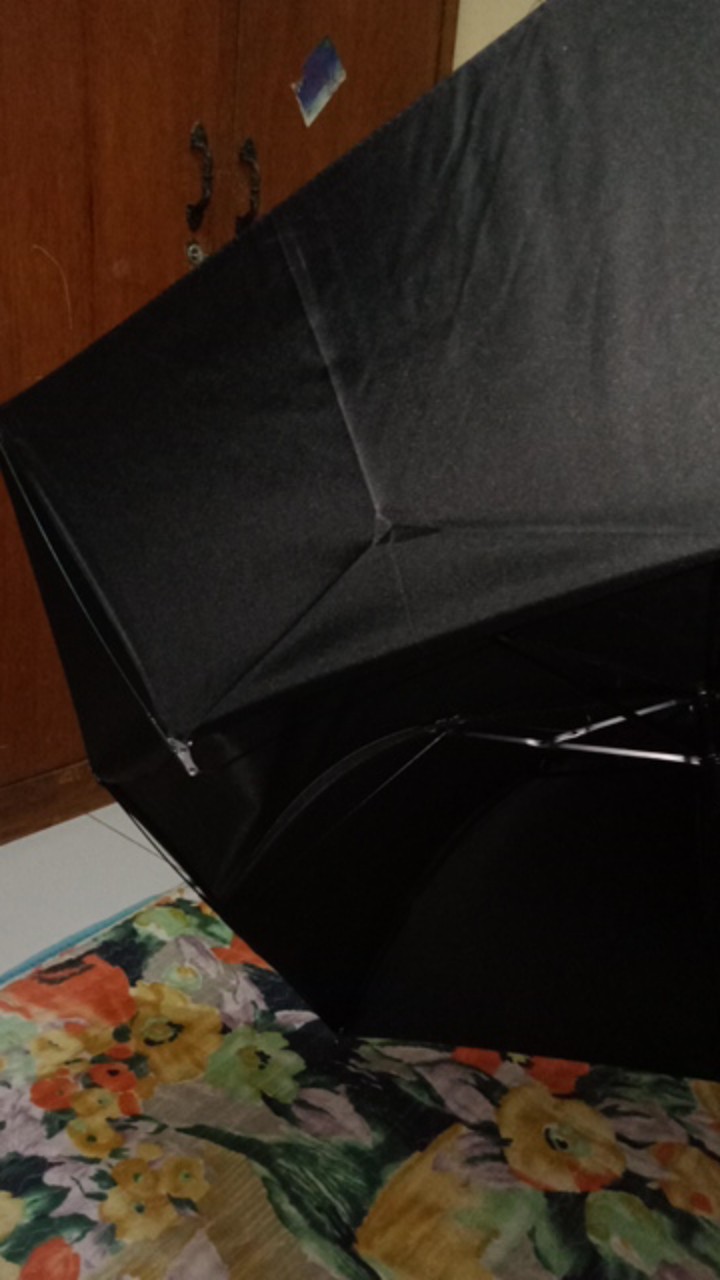 Q3l Payung Lipat Manual 8 Bone - Umbtt162 - Black