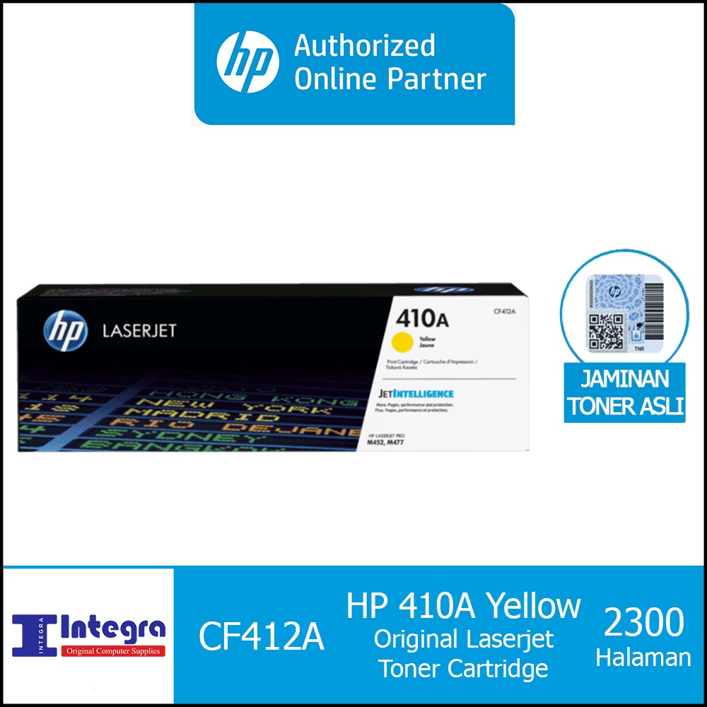 Toner HP 410A Yellow Original LaserJet Cartridge - CF412A