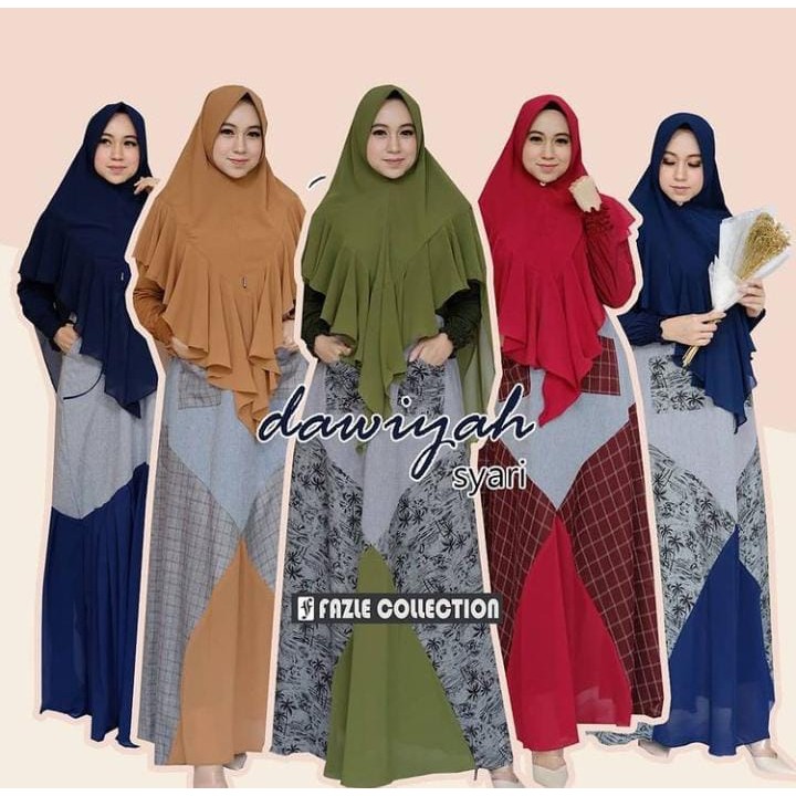DAWIYAH SYAR'I BY FAZLE COLLECTION (set gamis)
