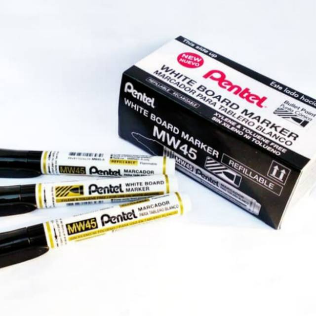 

Spidol White Board Marker Pentel MW-45/Spidol Papan Tulis Pentel