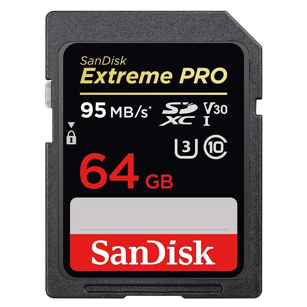 SanDisk Extreme Pro SDHC/SDXC Card UHS-I U3 Class 10 4K (95MB/s) - SDSDXXG