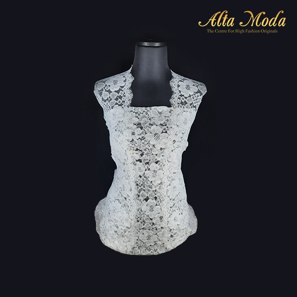 

Alta Moda Brokat Kain Floral White