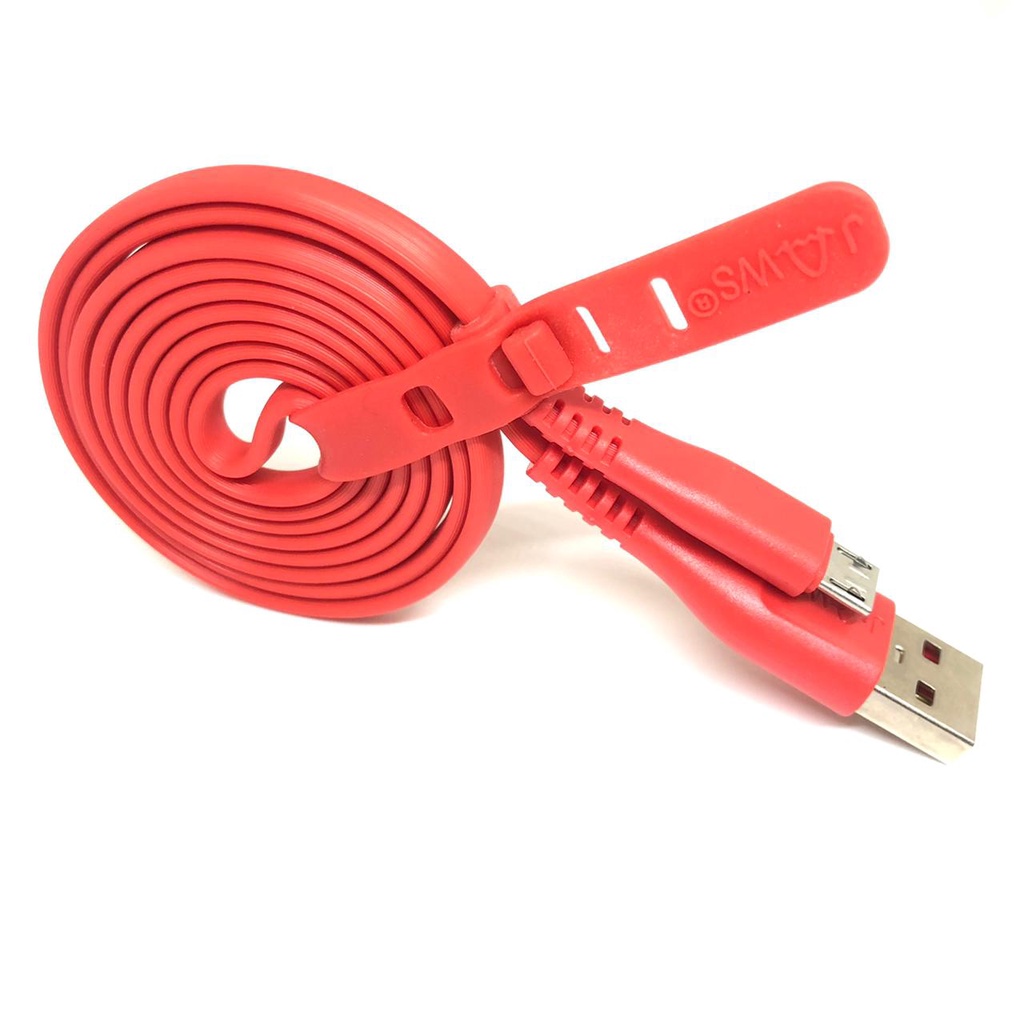 ( Non Pack ) JAWS Kabel Data Macaron Micro USB V8 /1 Meter 2a kabel Data Fast Charging [MPG]