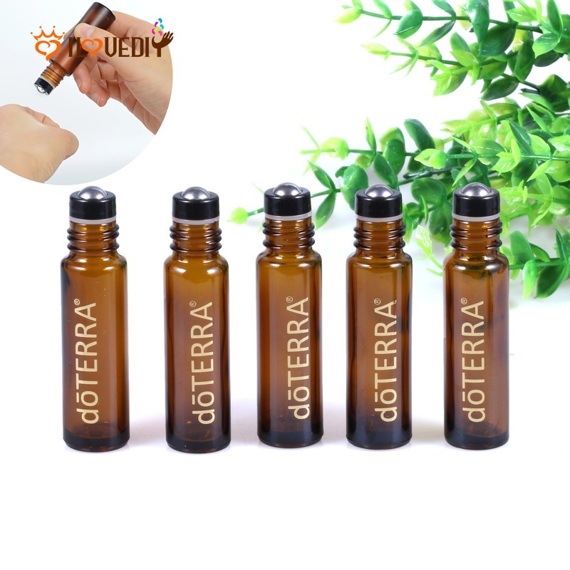 Botol Roll On Kosong Warna Coklat Ukuran 10ml Untuk Essential Oil Parfum