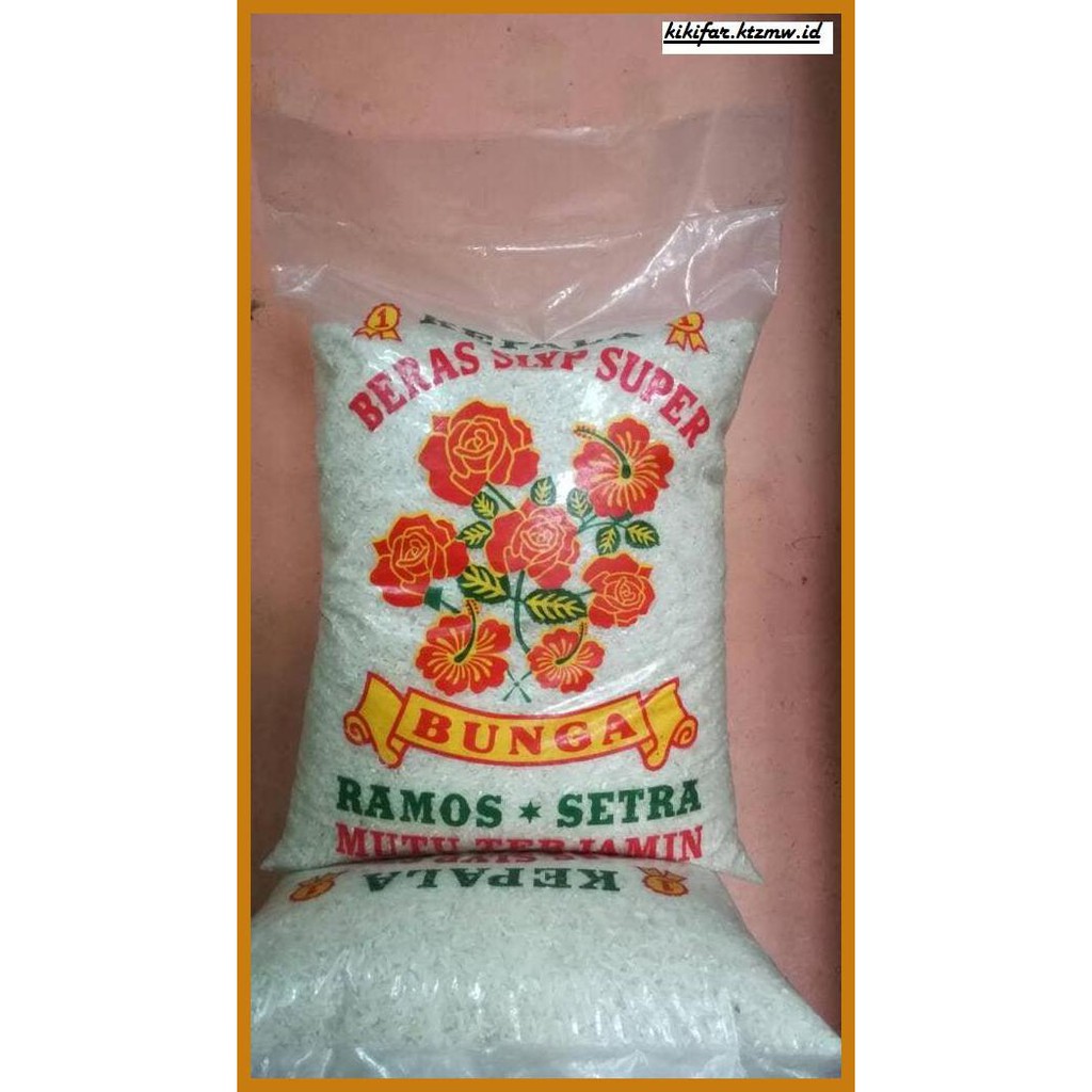 

ANEKA-BERAS- BERAS SETRA RAMOS CAP BUNGA 5KG -BERAS-SEHAT.