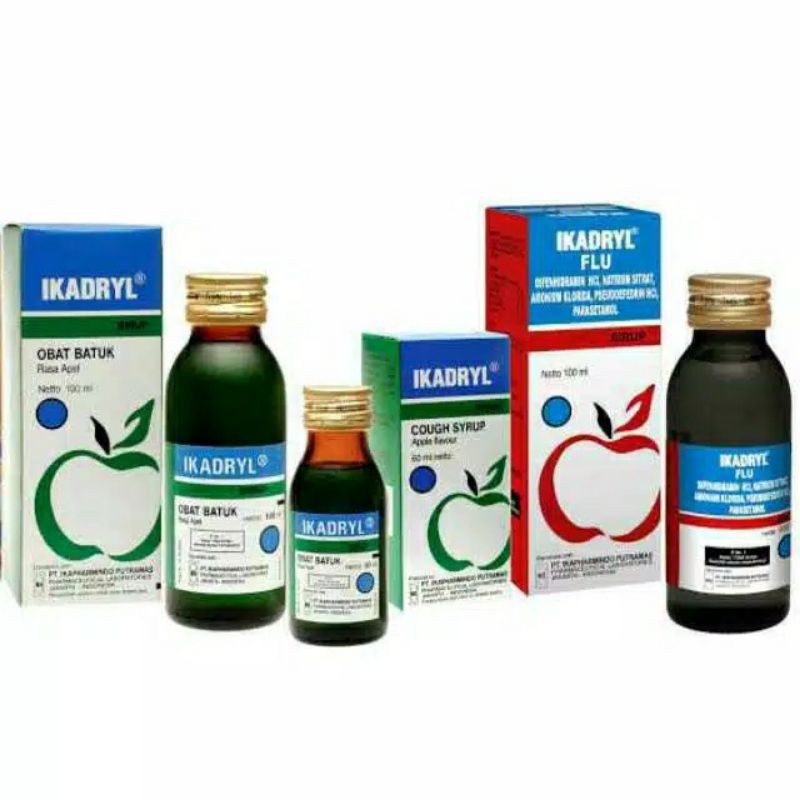 IKADRYL Sirup - FLU, BATUK / COUGH, obat flu & batuk