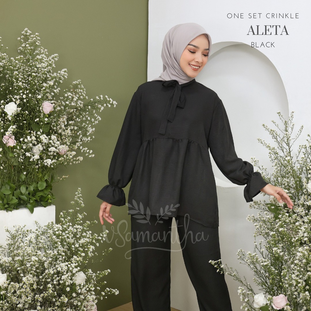 vSamantha - One Set Wanita Crinkle Airflow Aleta