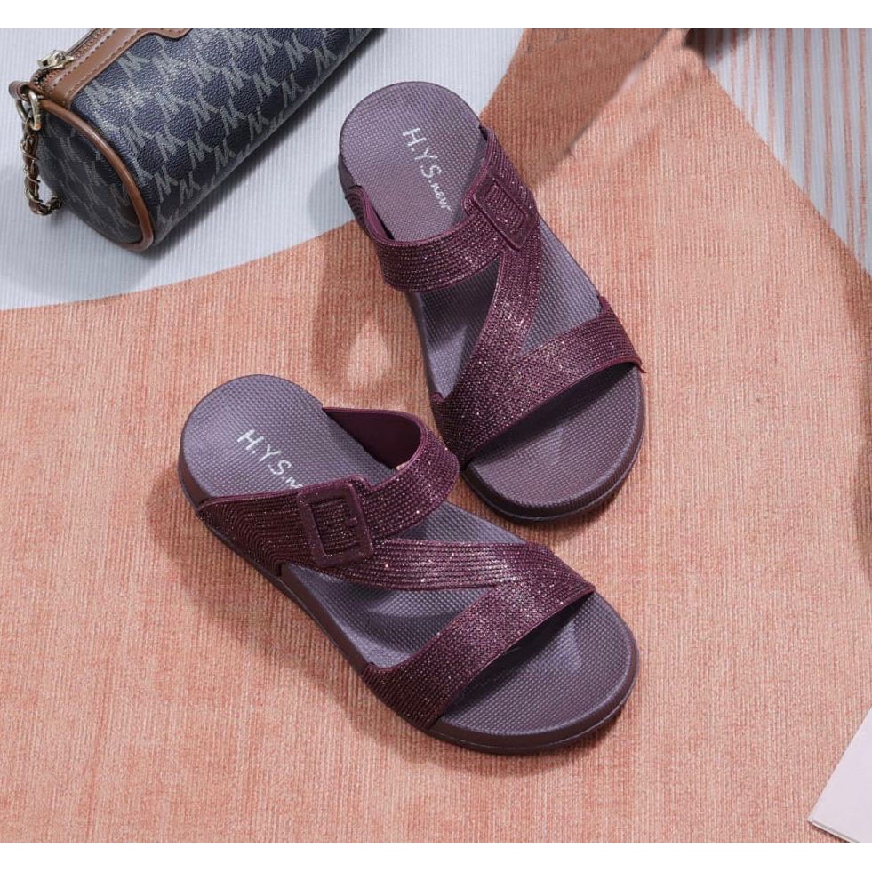 Sandal Wanita Terbaru /Sendal Tali HYS New 1026/Sendal Selop Karet Korea Kekinian