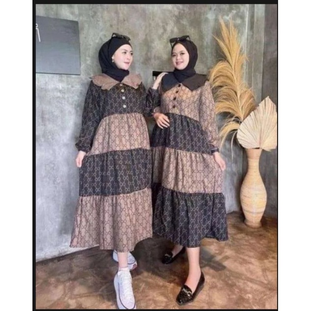 MIDI DRESS GUCCI TERBARU // MIDI DRESS KEKINIAN // MIDI DRESS RAYON