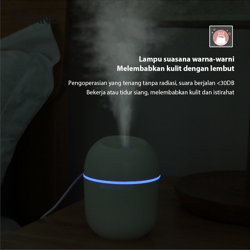 Humidifier Udara Purifier Air Diffuser Portable Pelembab dan Penjernih Udara