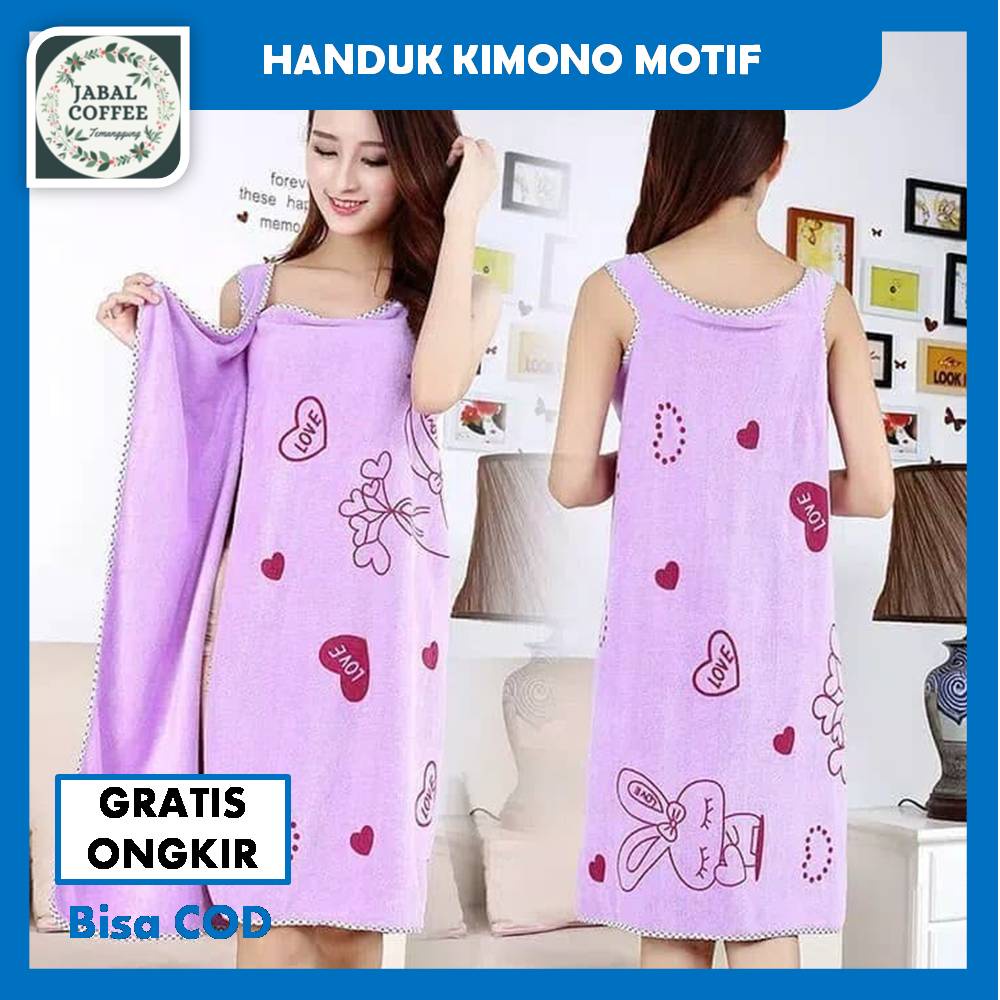 Handuk Baju Kimono Dewasa Motif Karakter / Handuk Baju Ukuran 80 Cmx135 Cm / Handuk Baju DewasaJ147