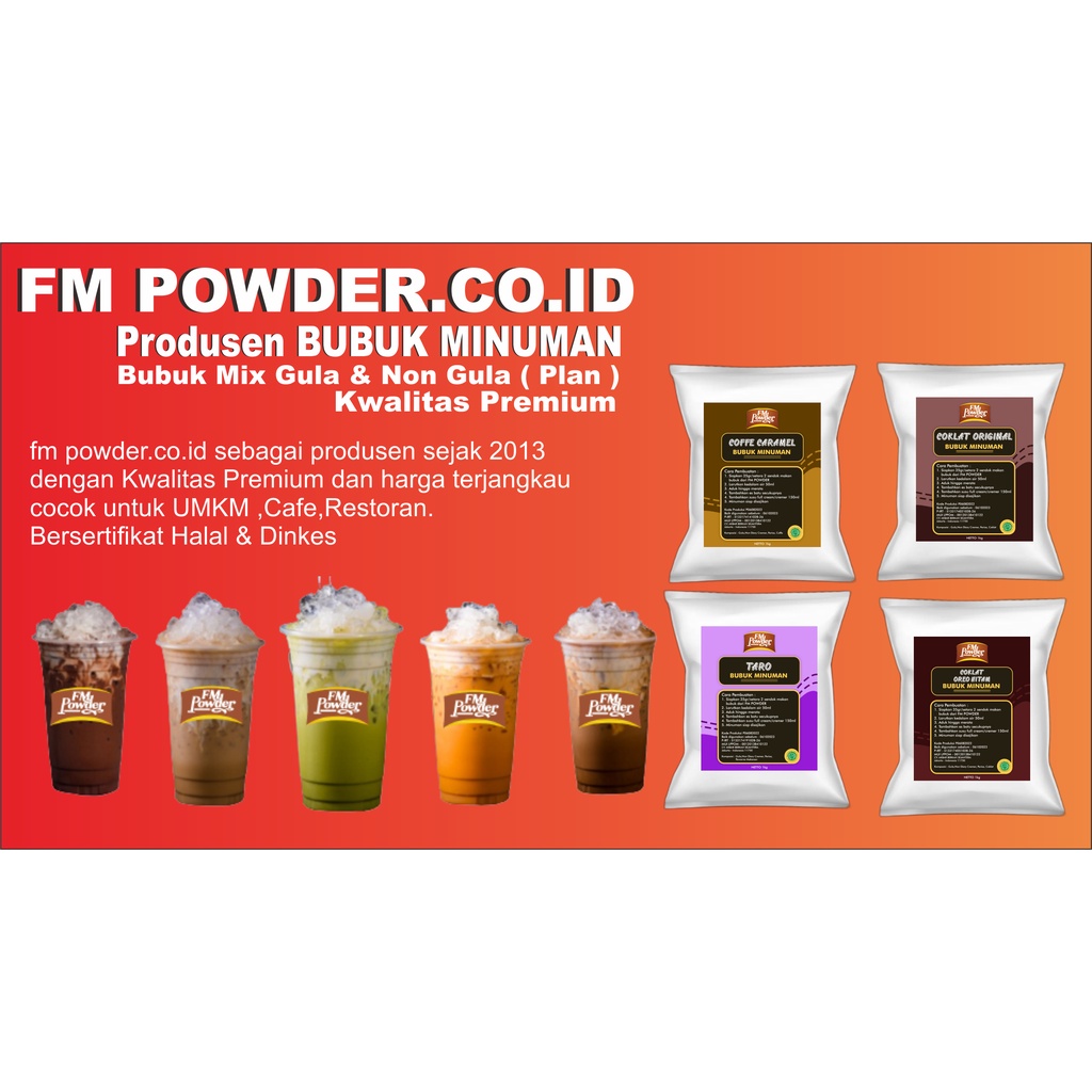 Bubuk minuman rasa cappucino 1kg / powder cappucino / bubuk bubble drink