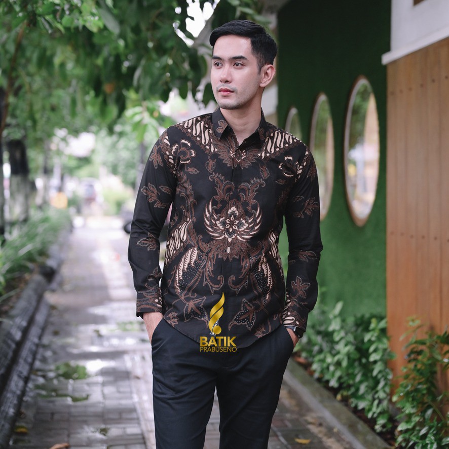 MOTIF PARANG WANGSA Batik PRABUSENO Kemeja Pria Kerja Kantoran Formal Modern Katun Asli Premium Lapi