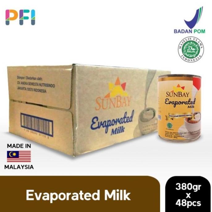 

(BISA COD) Sunbay Evaporated Milk Kartonan 48 Pcs ( Sunbay susu evaporasi ) BERGARANSI Kode 471