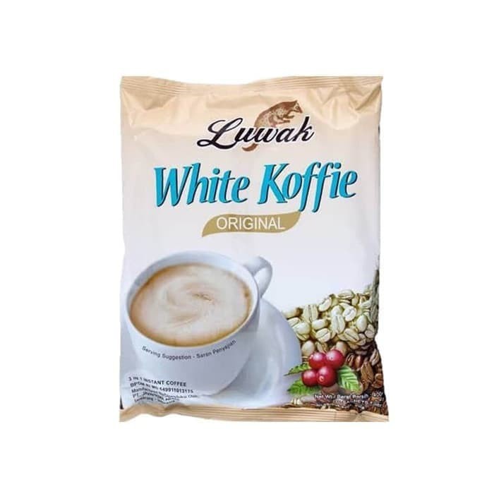 

KOPI LUWAK WHITE KOFFIE 1 RENCENG ISI 10 SACHET