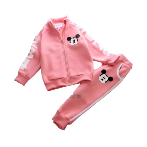 SETELAN JAKET SWEATER MINNNIE MOUSE 1-5 TAHUN SETELAN ANAK PEREMPUAN TERBARU 2021