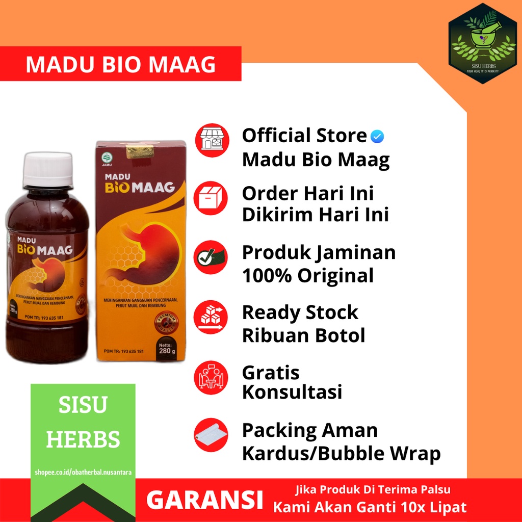 Madu Biomaag Bio Maag Original Asli Spesialis Penyakit Maag Kronis Asam Lambung Tinggi Gerd Radang Usus Axienty Tukak Lambung Nyeri Ulu Hati Sesak Nafas Nyeri Di Dada Berdebar Perut Mual Kembung Sembelit Tidak Bisa Buang Angin Dan Sakit Lambung Lainnya-1