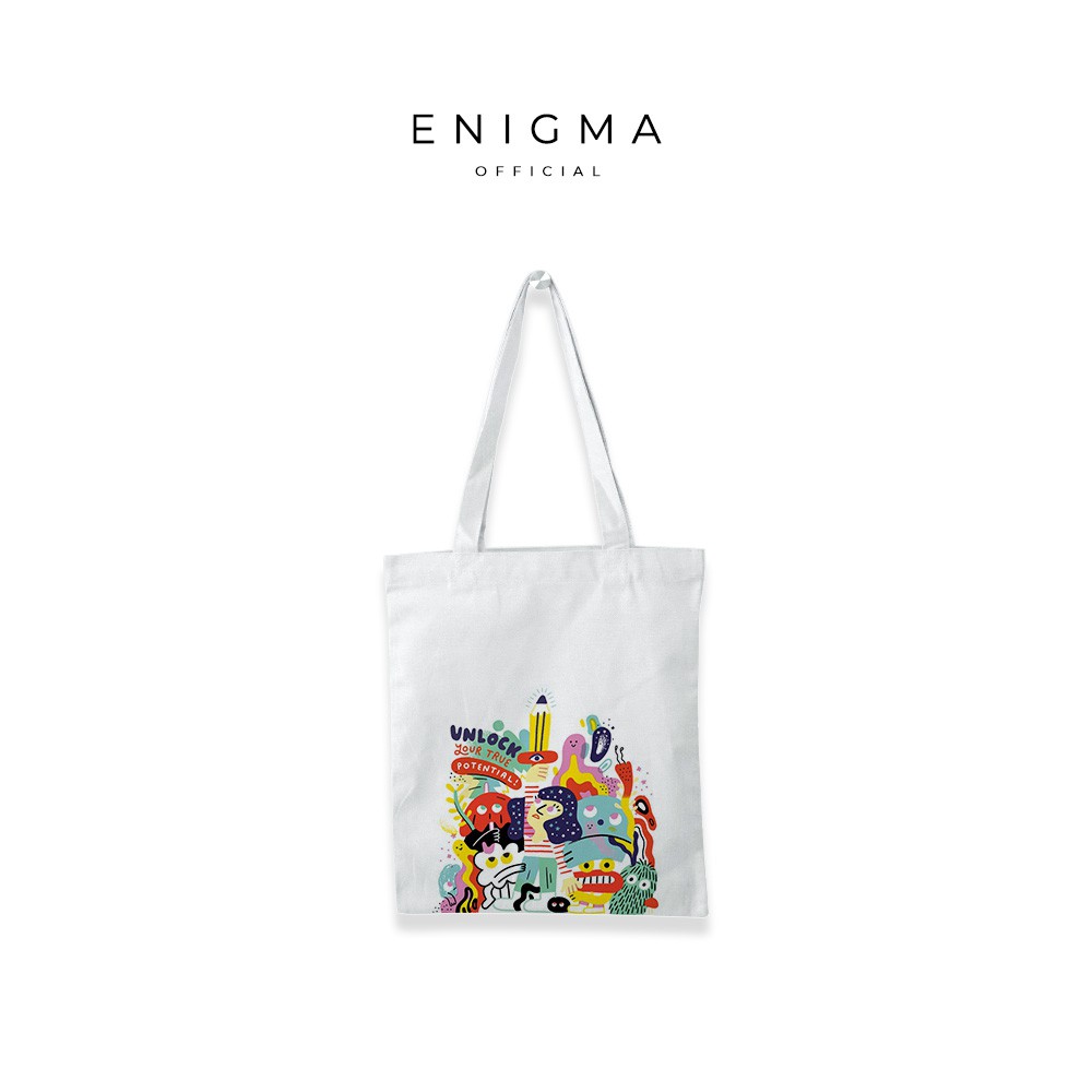 SALE TOTEBAG KANVAS ORIGINAL ENIGMA TOTEBAG KANVAS COLLECTION LYS